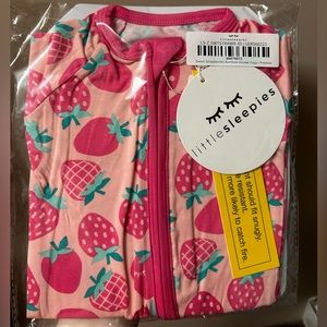 Little Sleepies Preemie Sweet Strawberries Zippy
